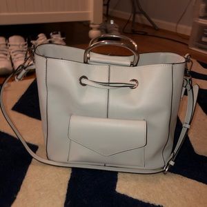 Zara cream bucket bag